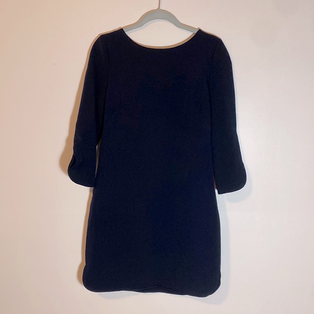 Vince Camuto Women Navy Above the Knee Business Dress 3/4 length sleeve, Size 2